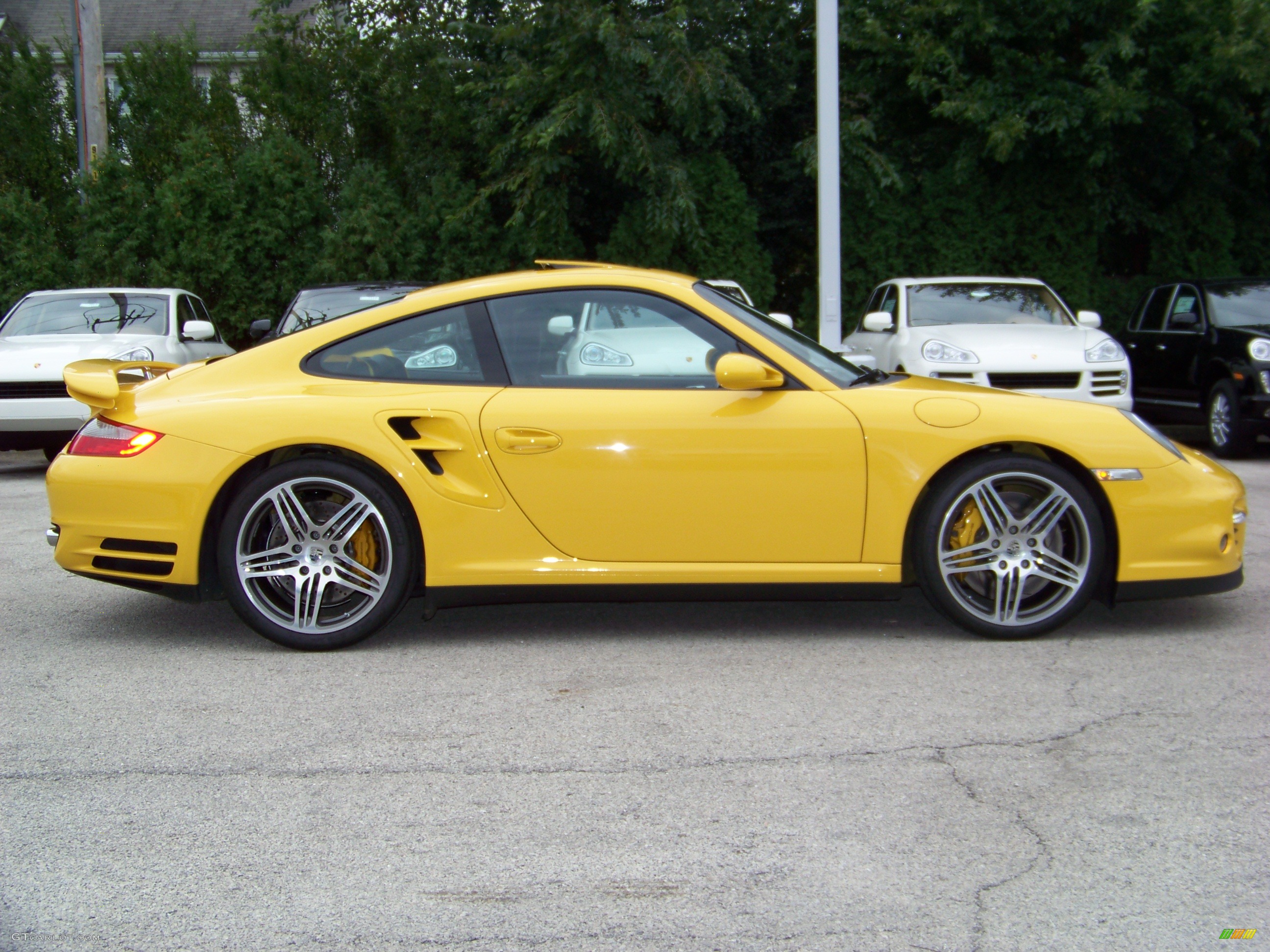 2007 911 Turbo Coupe - Speed Yellow / Black/Stone Grey photo #5