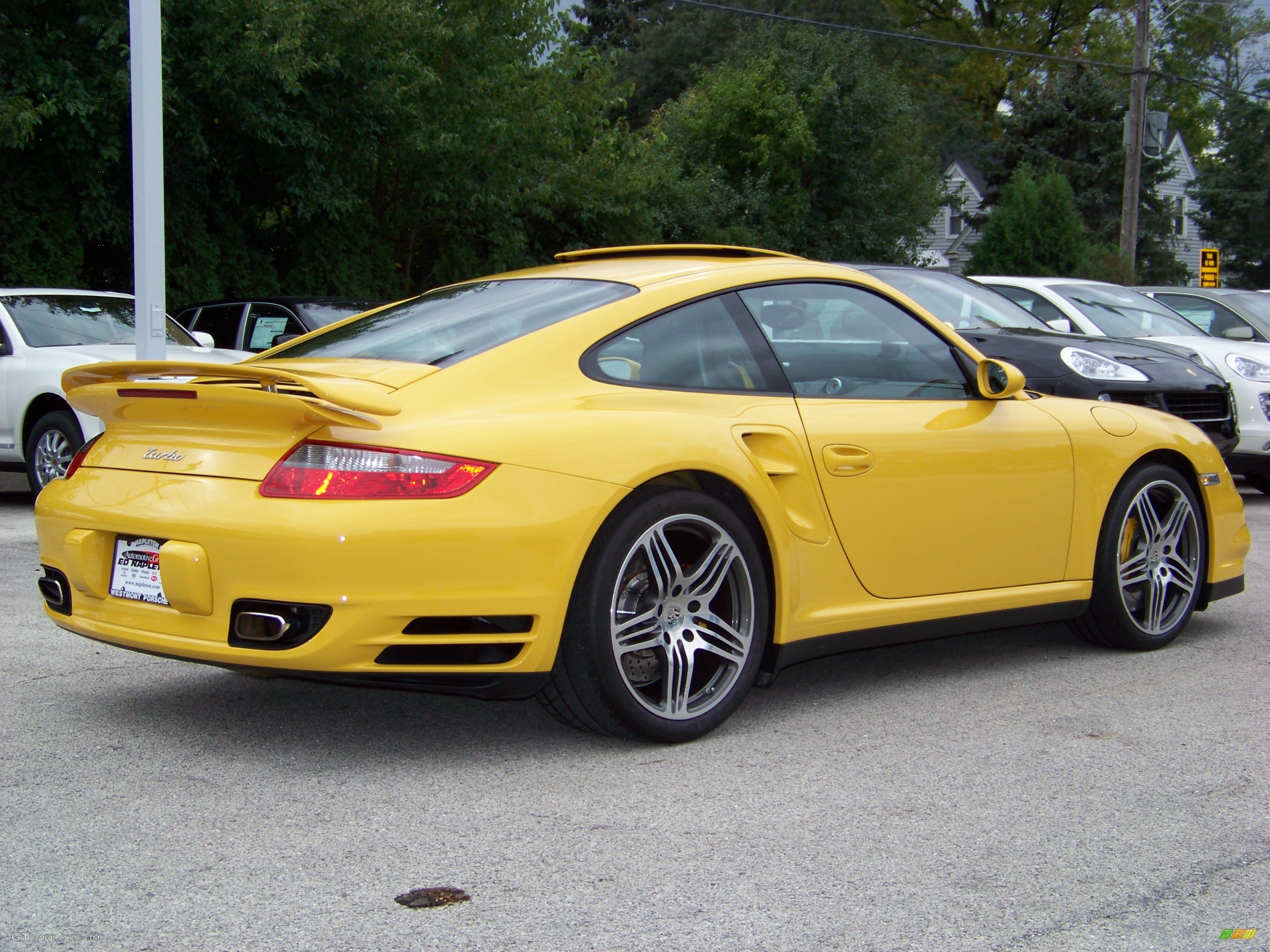 2007 911 Turbo Coupe - Speed Yellow / Black/Stone Grey photo #6