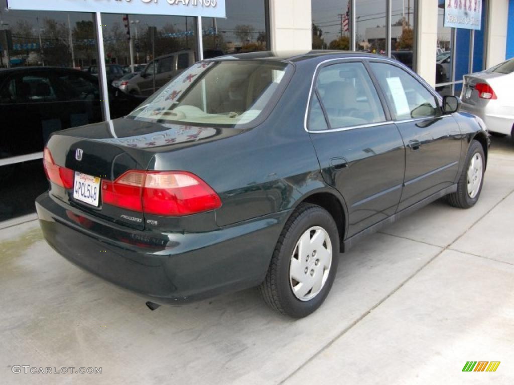 1999 Accord LX V6 Sedan - Dark Emerald Pearl / Ivory photo #3