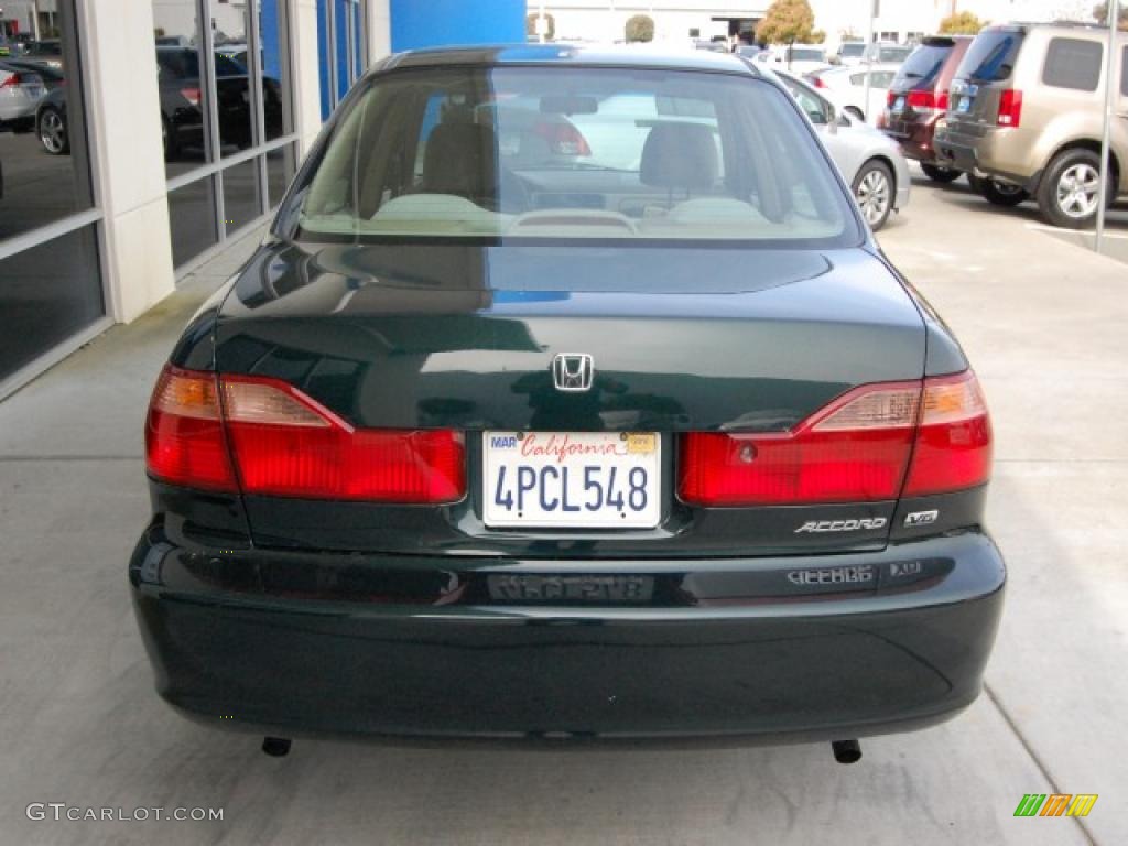 1999 Accord LX V6 Sedan - Dark Emerald Pearl / Ivory photo #4