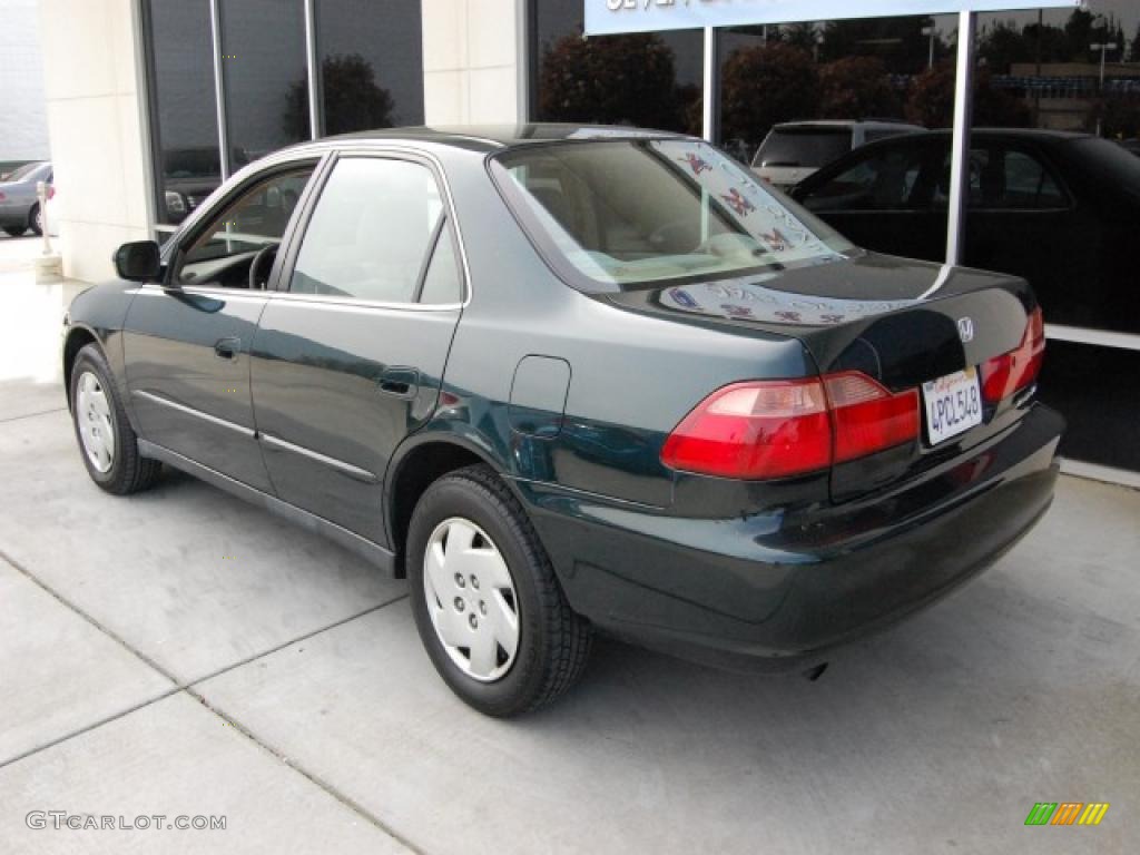 1999 Accord LX V6 Sedan - Dark Emerald Pearl / Ivory photo #5