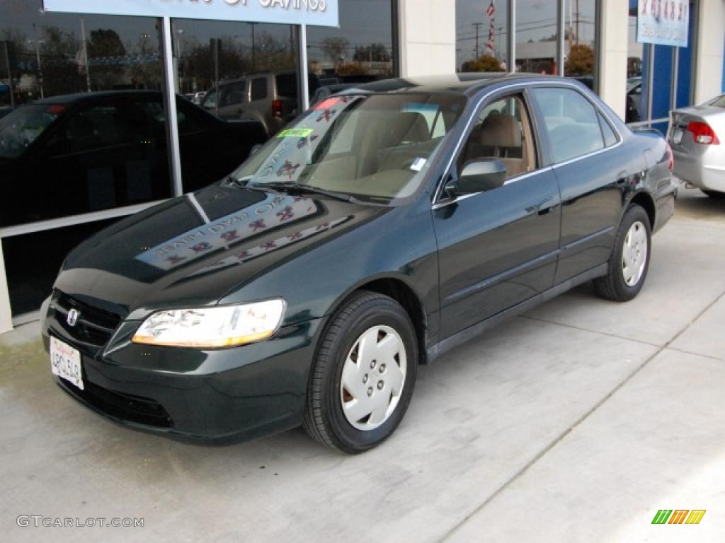 1999 Accord LX V6 Sedan - Dark Emerald Pearl / Ivory photo #7