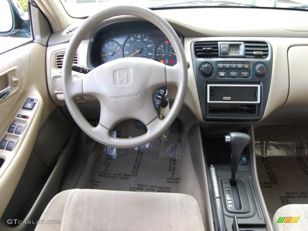 1999 Accord LX V6 Sedan - Dark Emerald Pearl / Ivory photo #12