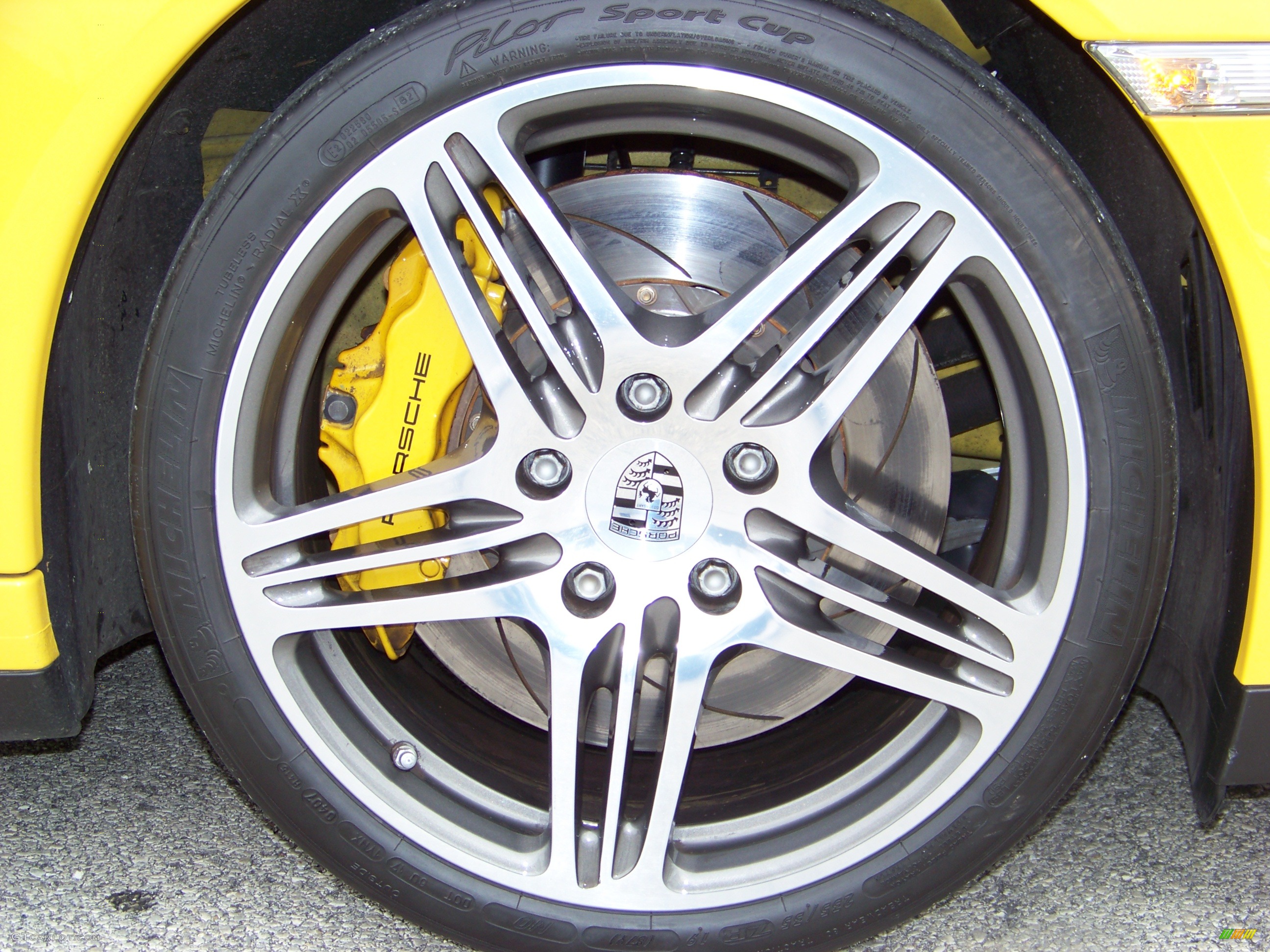 2007 911 Turbo Coupe - Speed Yellow / Black/Stone Grey photo #8
