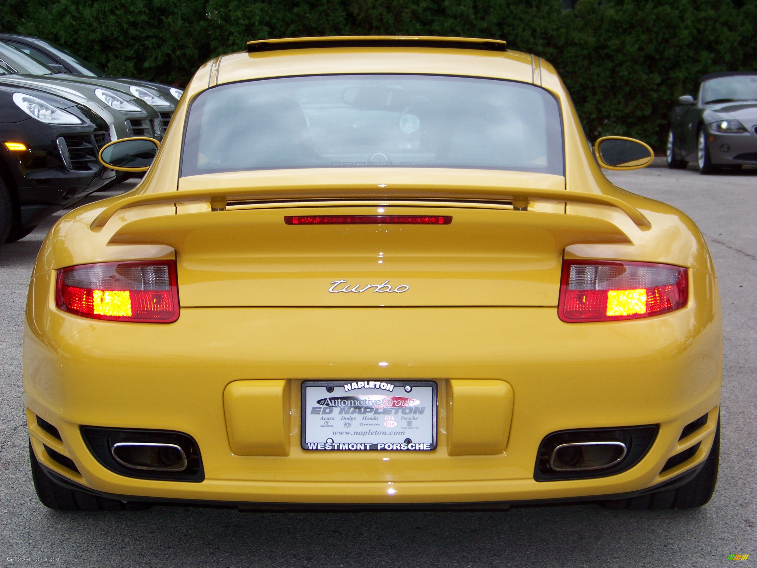 2007 911 Turbo Coupe - Speed Yellow / Black/Stone Grey photo #10