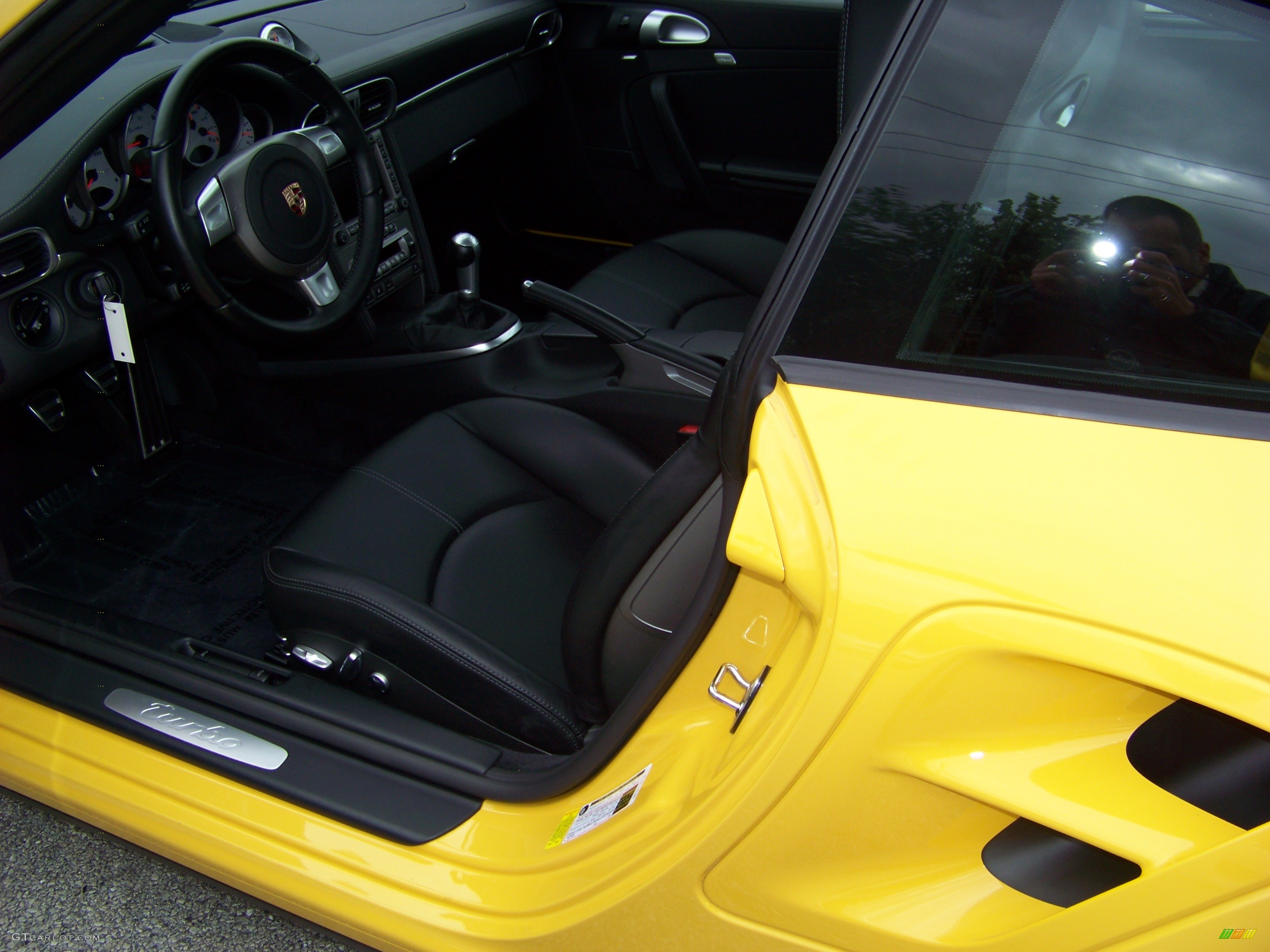 2007 911 Turbo Coupe - Speed Yellow / Black/Stone Grey photo #11