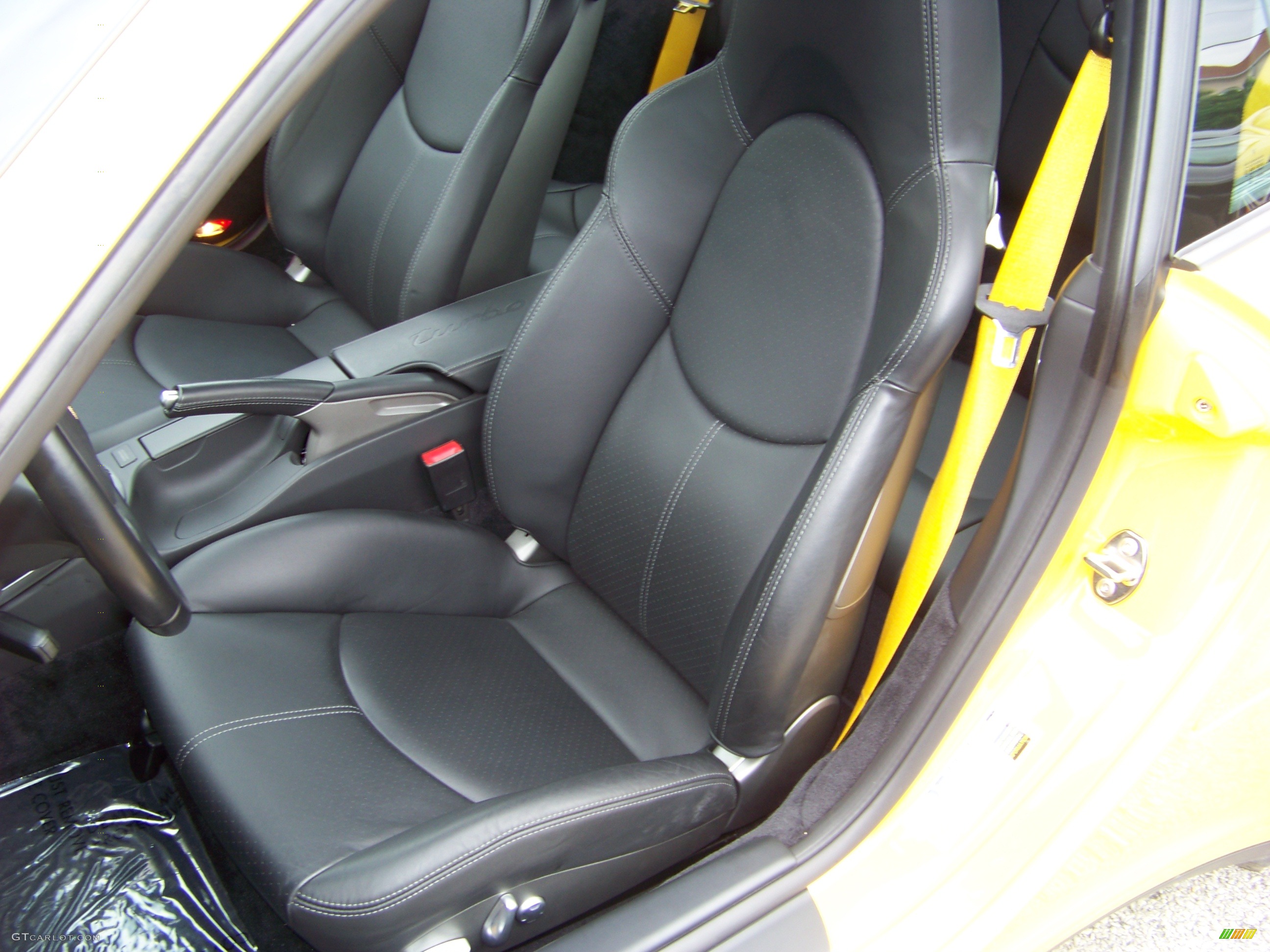 2007 911 Turbo Coupe - Speed Yellow / Black/Stone Grey photo #12
