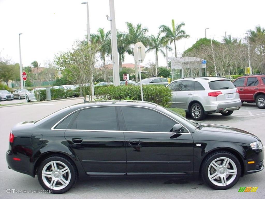 2008 A4 2.0T Sedan - Brilliant Black / Black photo #6