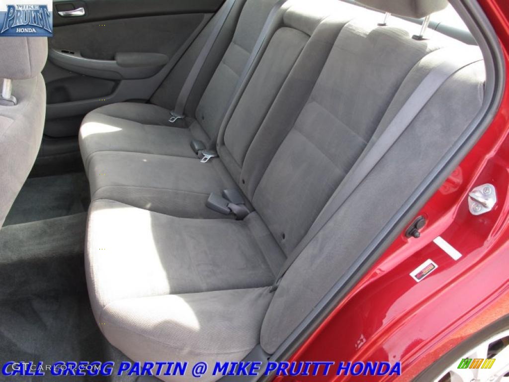 2007 Accord EX Sedan - Moroccan Red Pearl / Gray photo #13