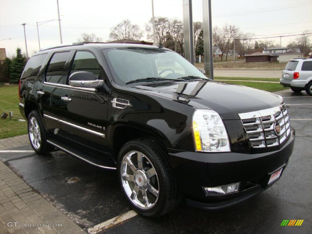 2009 Escalade AWD - Black Raven / Ebony/Ebony photo #3