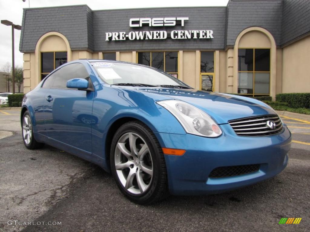 2003 G 35 Coupe - Caribbean Blue Pearl / Willow photo #1