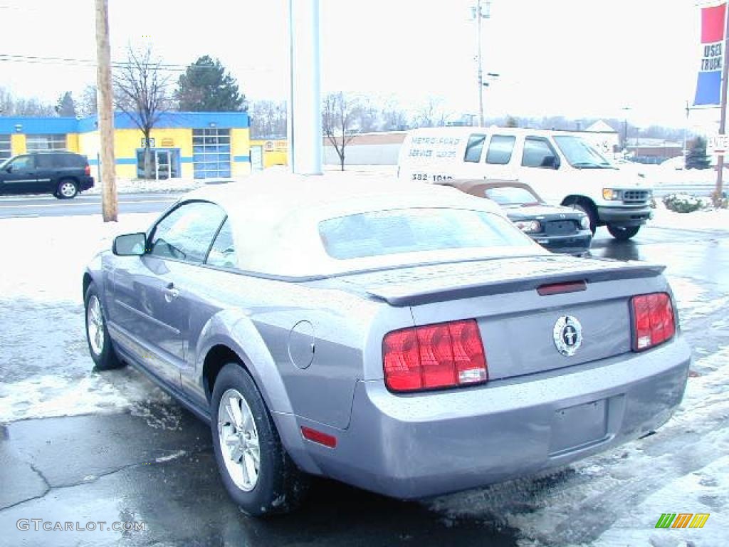 2007 Mustang V6 Premium Convertible - Tungsten Grey Metallic / Medium Parchment photo #3