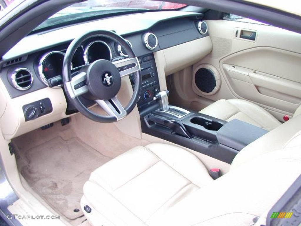 2007 Mustang V6 Premium Convertible - Tungsten Grey Metallic / Medium Parchment photo #11