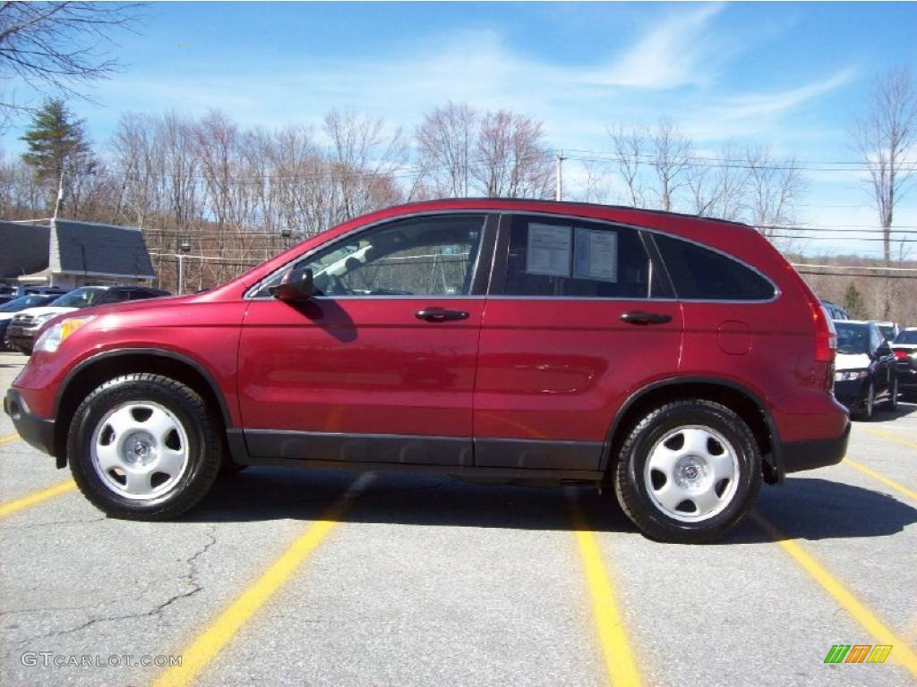 2008 CR-V LX 4WD - Tango Red Pearl / Gray photo #21