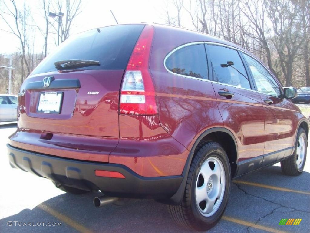2008 CR-V LX 4WD - Tango Red Pearl / Gray photo #22