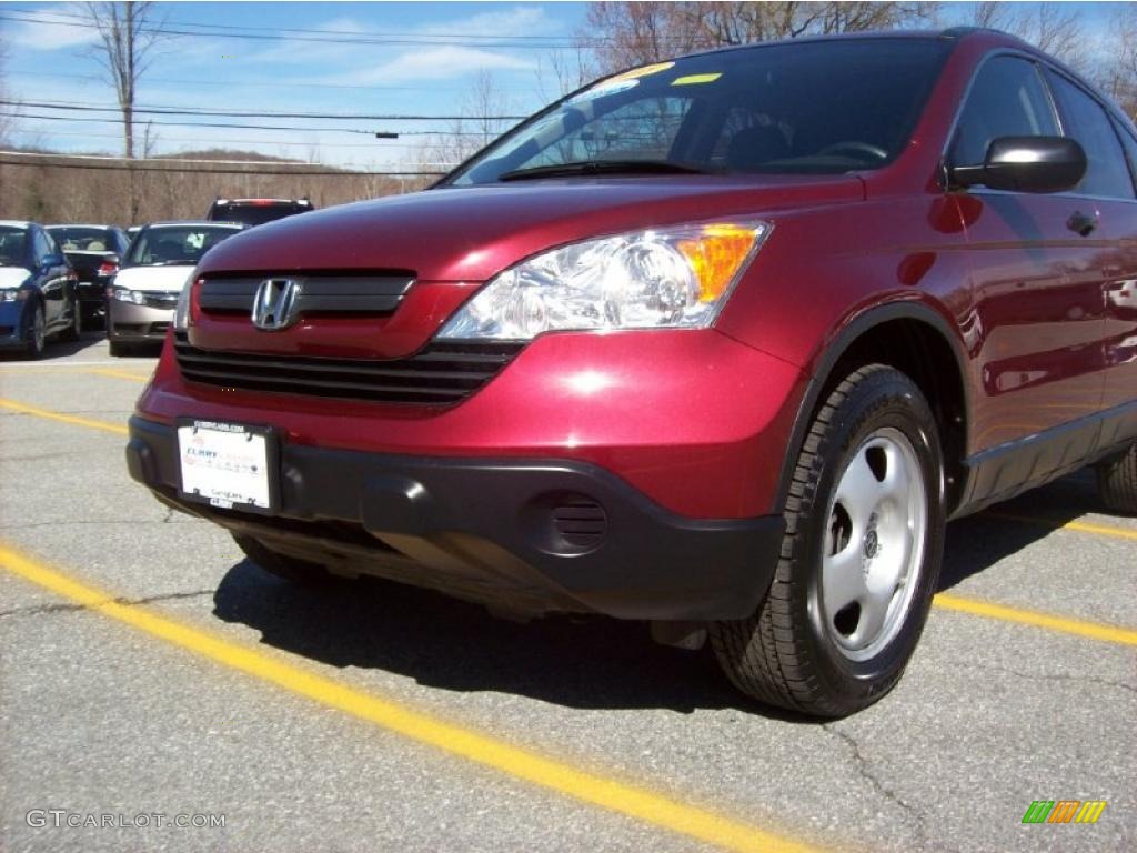 2008 CR-V LX 4WD - Tango Red Pearl / Gray photo #23