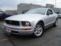 2008 Brilliant Silver Metallic Ford Mustang V6 Deluxe Coupe  photo #1