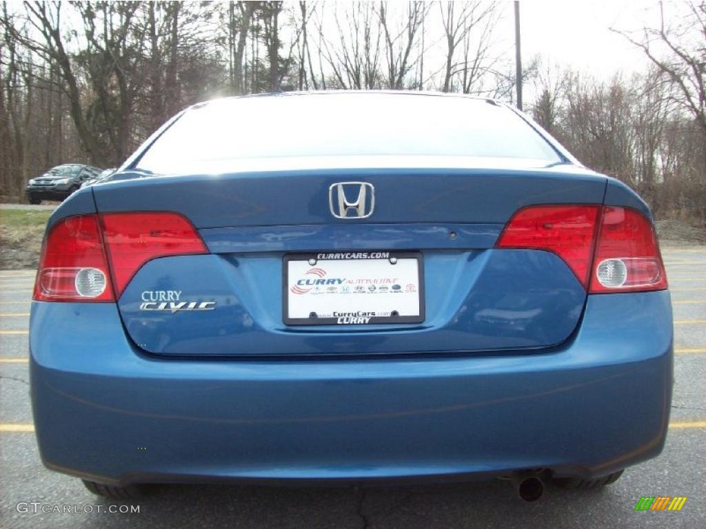 2007 Civic LX Sedan - Atomic Blue Metallic / Gray photo #23