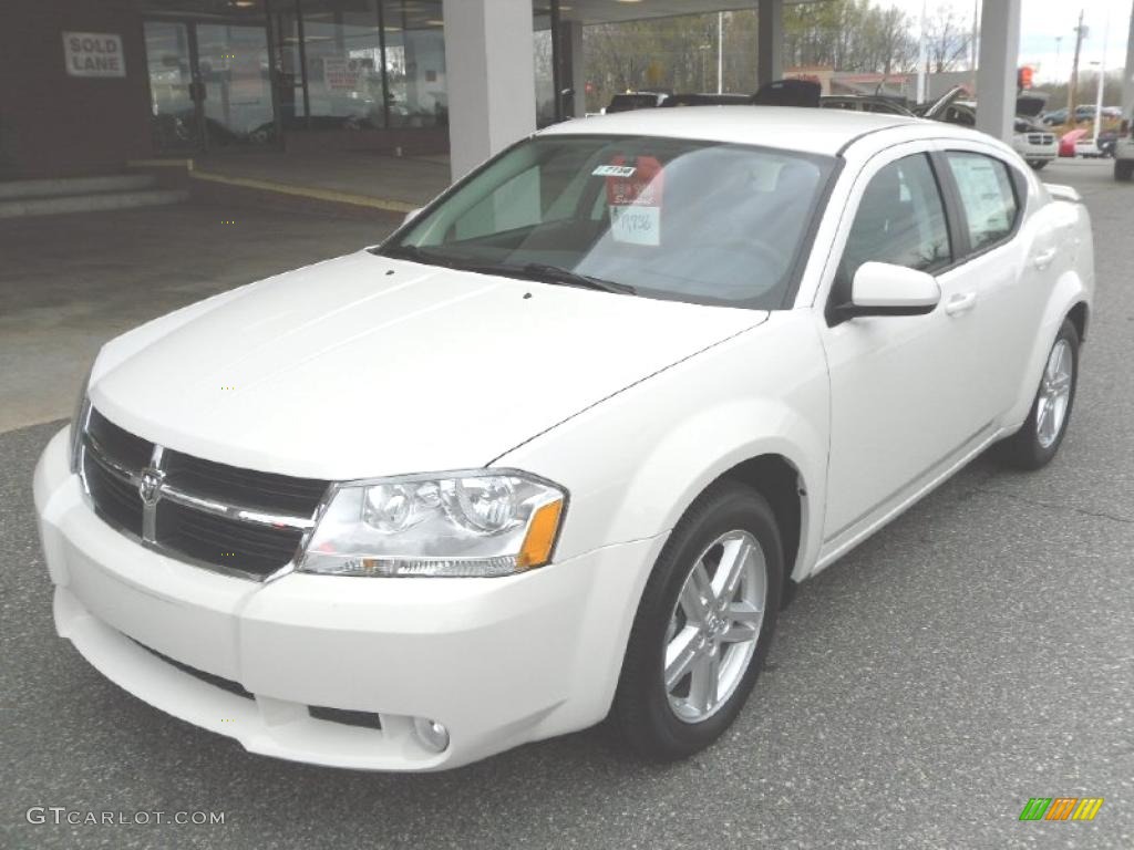 2010 Avenger R/T - Stone White / Dark Slate Gray photo #1