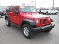 Flame Red - Wrangler Unlimited Rubicon 4x4 Photo No. 4
