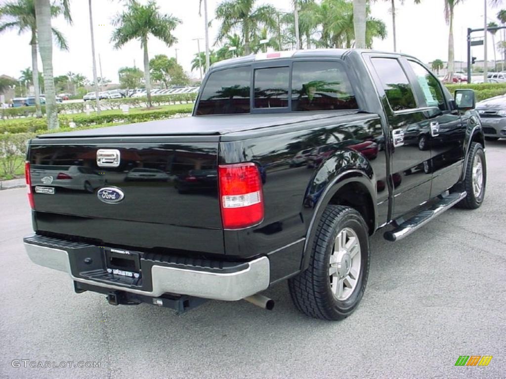 2006 F150 Lariat SuperCrew - Black / Black photo #3