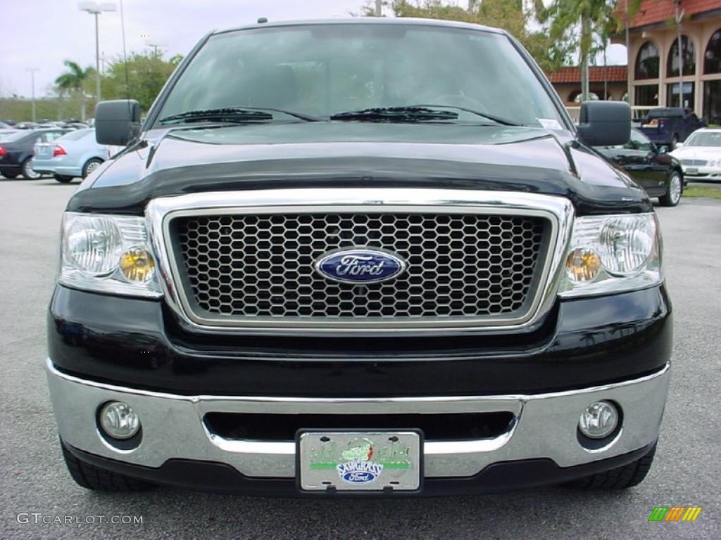 2006 F150 Lariat SuperCrew - Black / Black photo #10