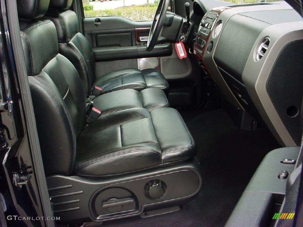 2006 F150 Lariat SuperCrew - Black / Black photo #14
