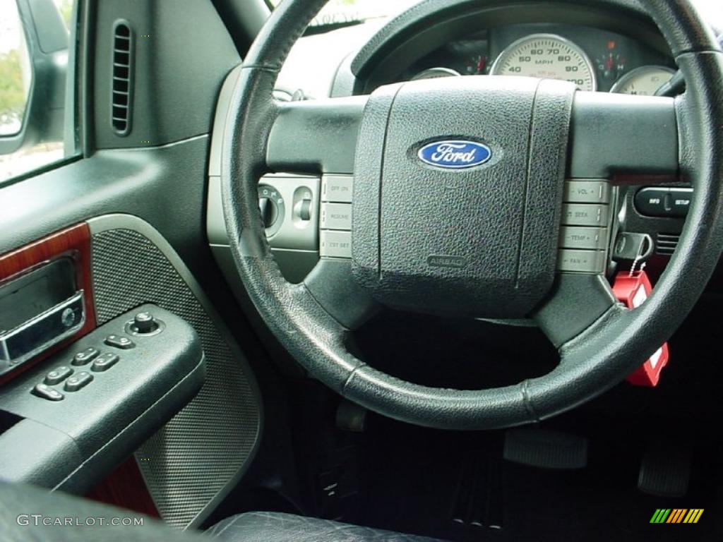 2006 F150 Lariat SuperCrew - Black / Black photo #18