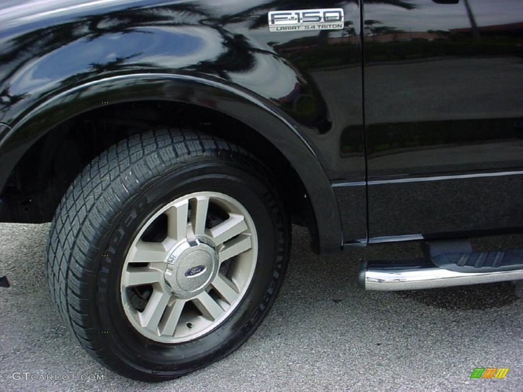 2006 F150 Lariat SuperCrew - Black / Black photo #21