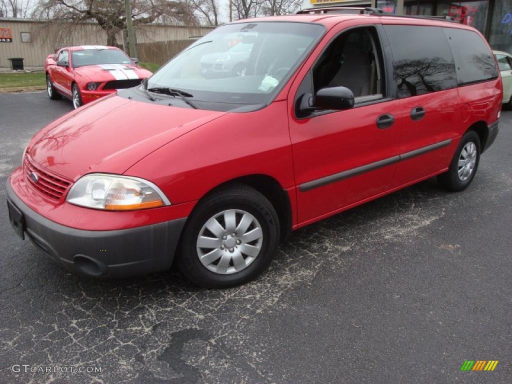 2001 Windstar LX - Bright Red Metallic / Medium Graphite photo #1