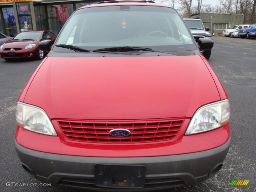 2001 Windstar LX - Bright Red Metallic / Medium Graphite photo #2