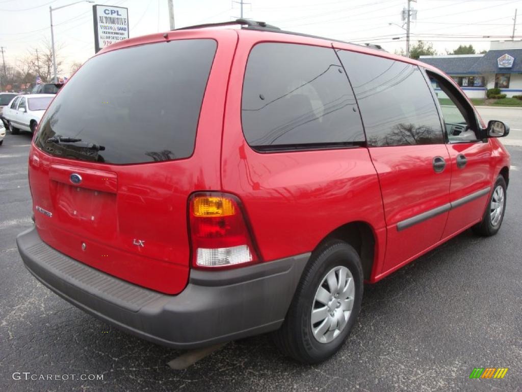 2001 Windstar LX - Bright Red Metallic / Medium Graphite photo #6