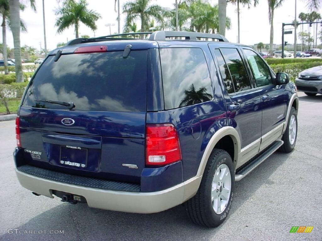 2005 Explorer Eddie Bauer - Dark Blue Pearl Metallic / Medium Parchment photo #3