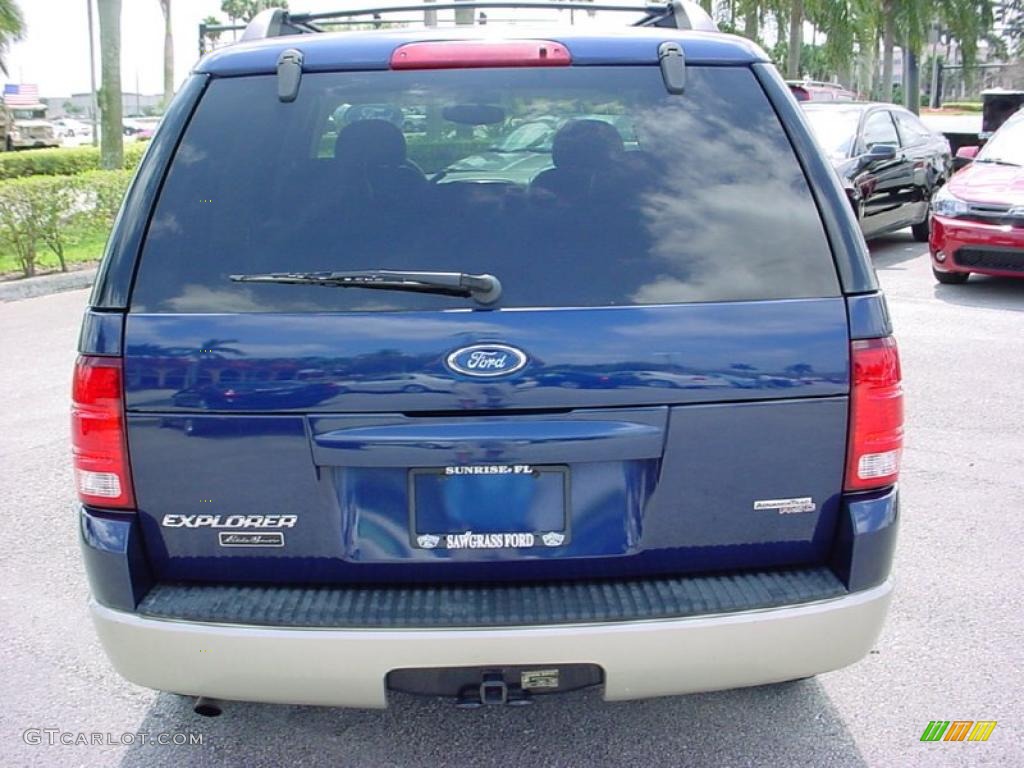 2005 Explorer Eddie Bauer - Dark Blue Pearl Metallic / Medium Parchment photo #4