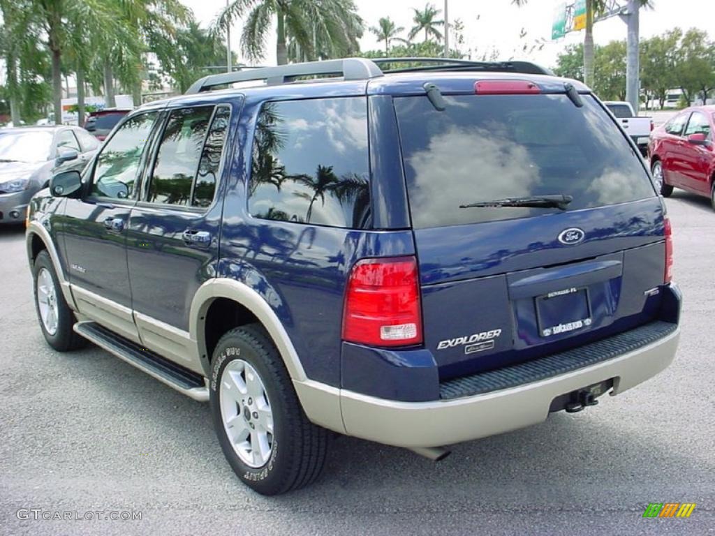 2005 Explorer Eddie Bauer - Dark Blue Pearl Metallic / Medium Parchment photo #7