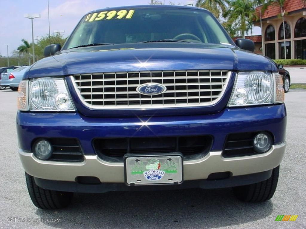 2005 Explorer Eddie Bauer - Dark Blue Pearl Metallic / Medium Parchment photo #10