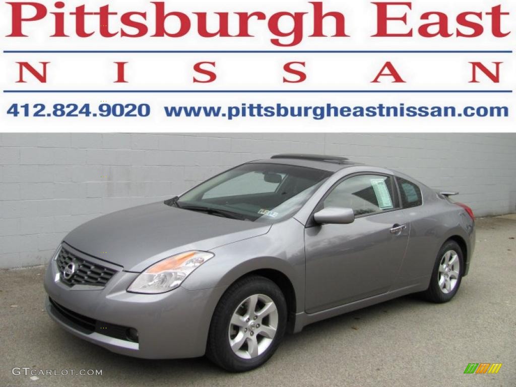 2008 Altima 2.5 S Coupe - Precision Gray Metallic / Charcoal photo #1