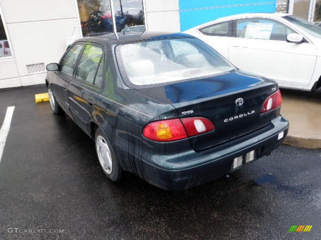 1999 Corolla CE - Dark Emerald Pearl / Pebble Beige photo #2