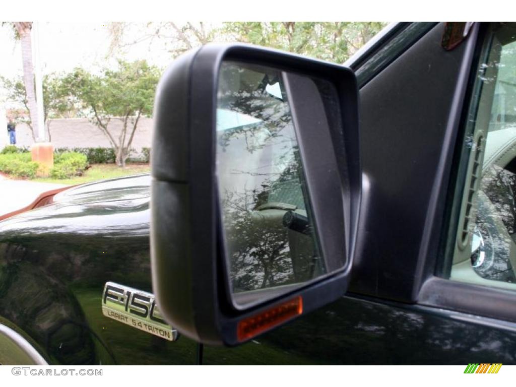 2004 F150 Lariat SuperCrew 4x4 - Aspen Green Metallic / Tan photo #21