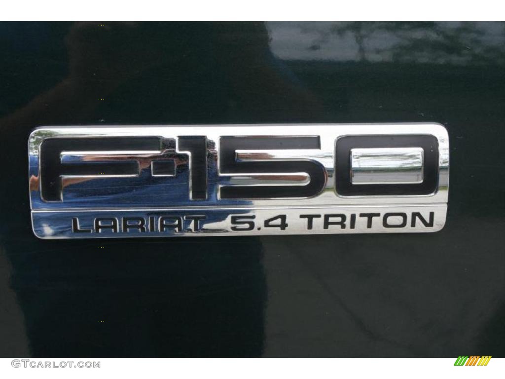 2004 F150 Lariat SuperCrew 4x4 - Aspen Green Metallic / Tan photo #26