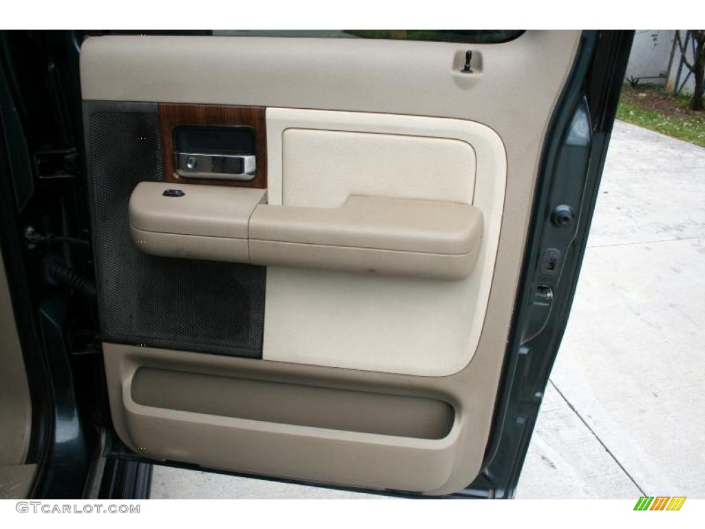 2004 F150 Lariat SuperCrew 4x4 - Aspen Green Metallic / Tan photo #30