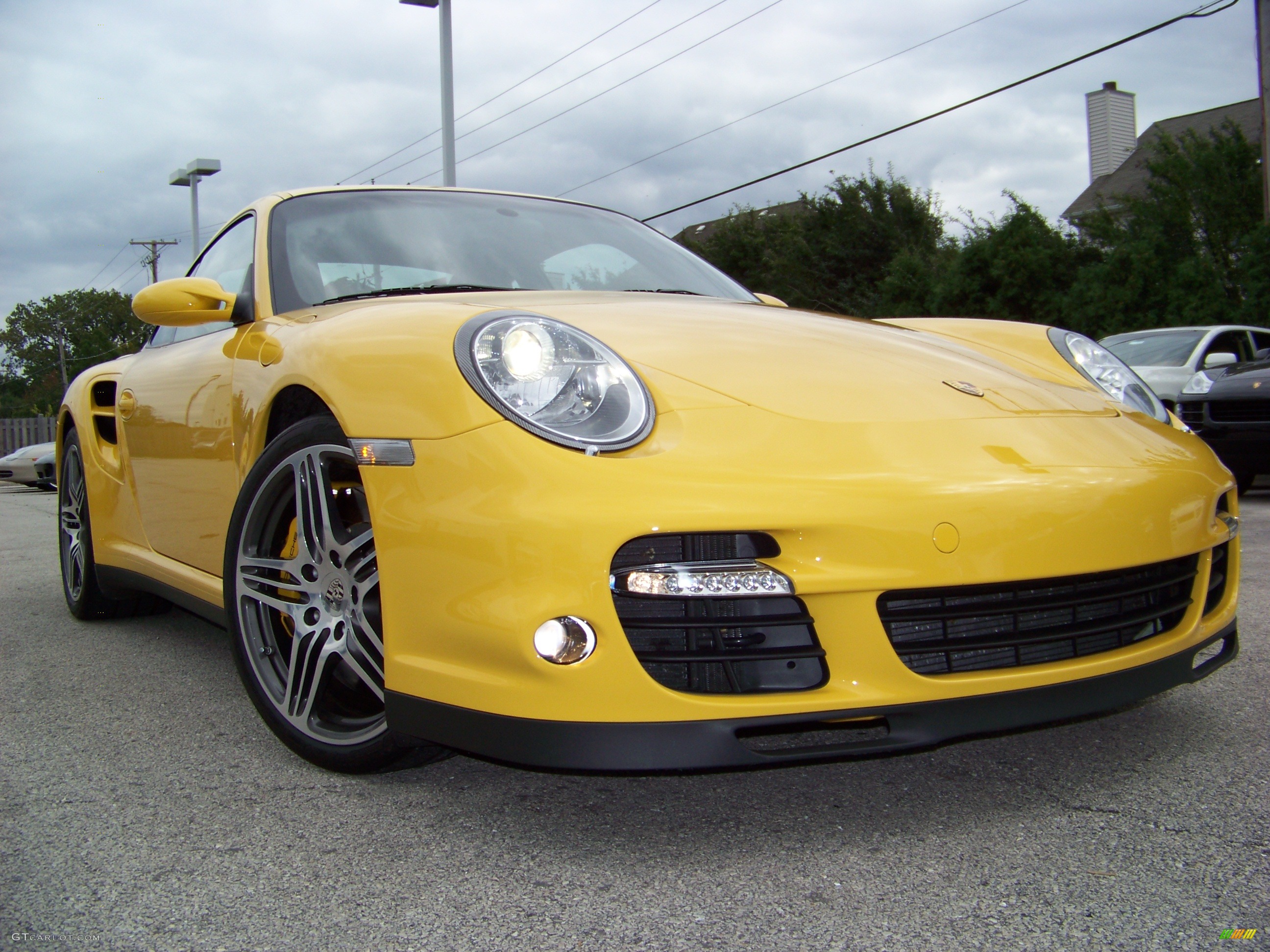 2007 911 Turbo Coupe - Speed Yellow / Black/Stone Grey photo #30