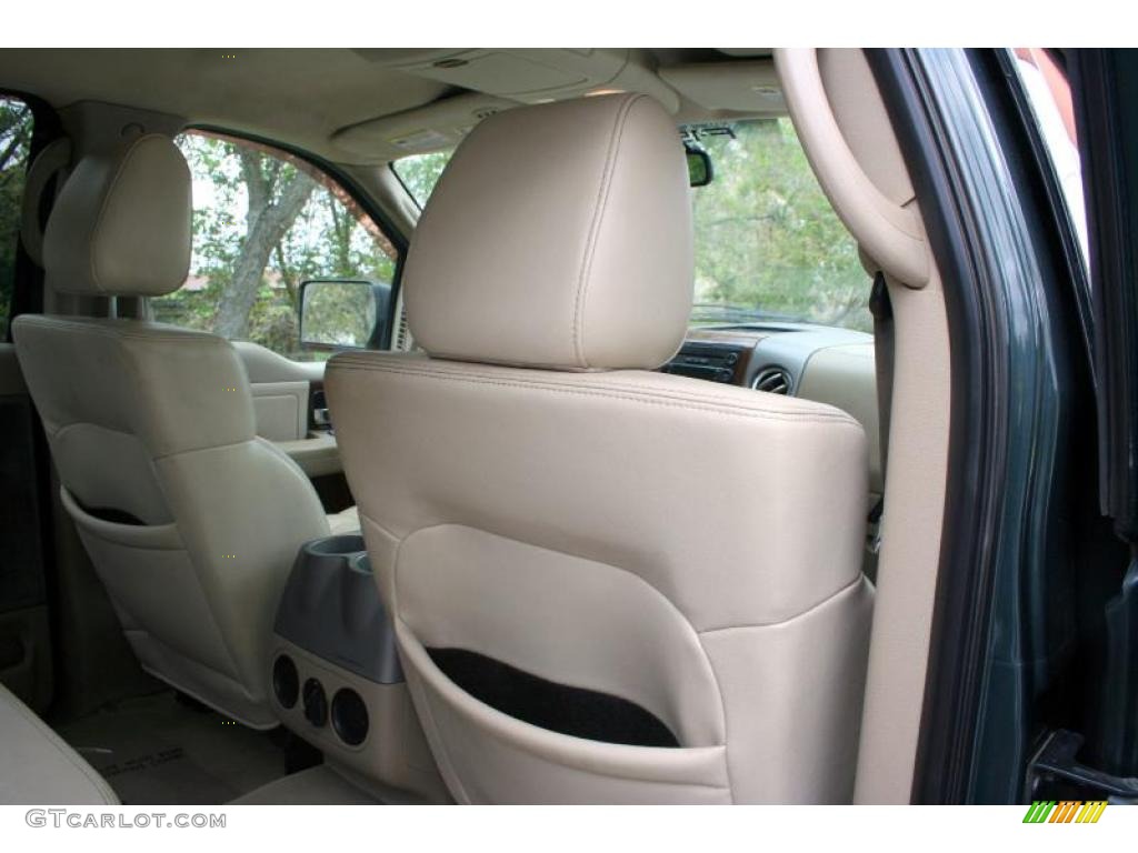 2004 F150 Lariat SuperCrew 4x4 - Aspen Green Metallic / Tan photo #40