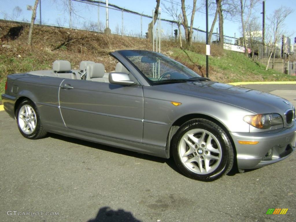 2004 3 Series 325i Convertible - Silver Grey Metallic / Grey photo #4