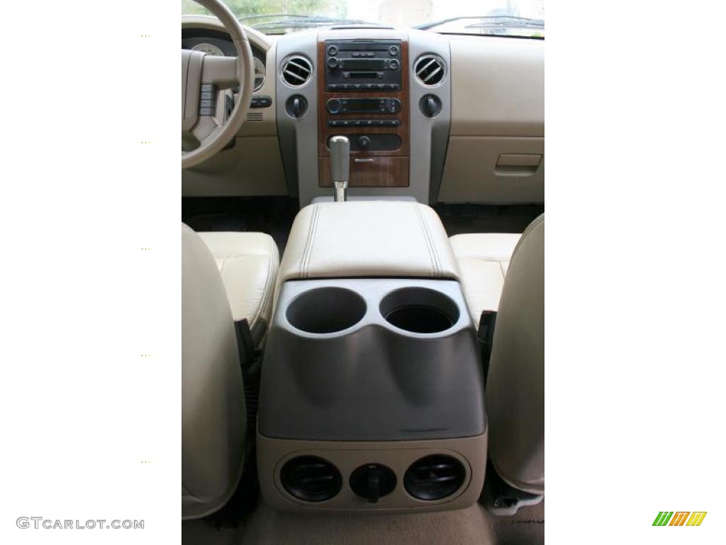 2004 F150 Lariat SuperCrew 4x4 - Aspen Green Metallic / Tan photo #72