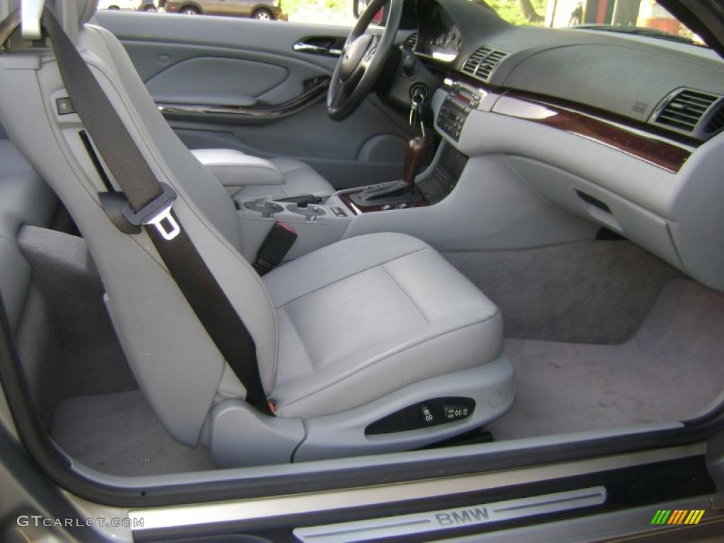 2004 3 Series 325i Convertible - Silver Grey Metallic / Grey photo #12