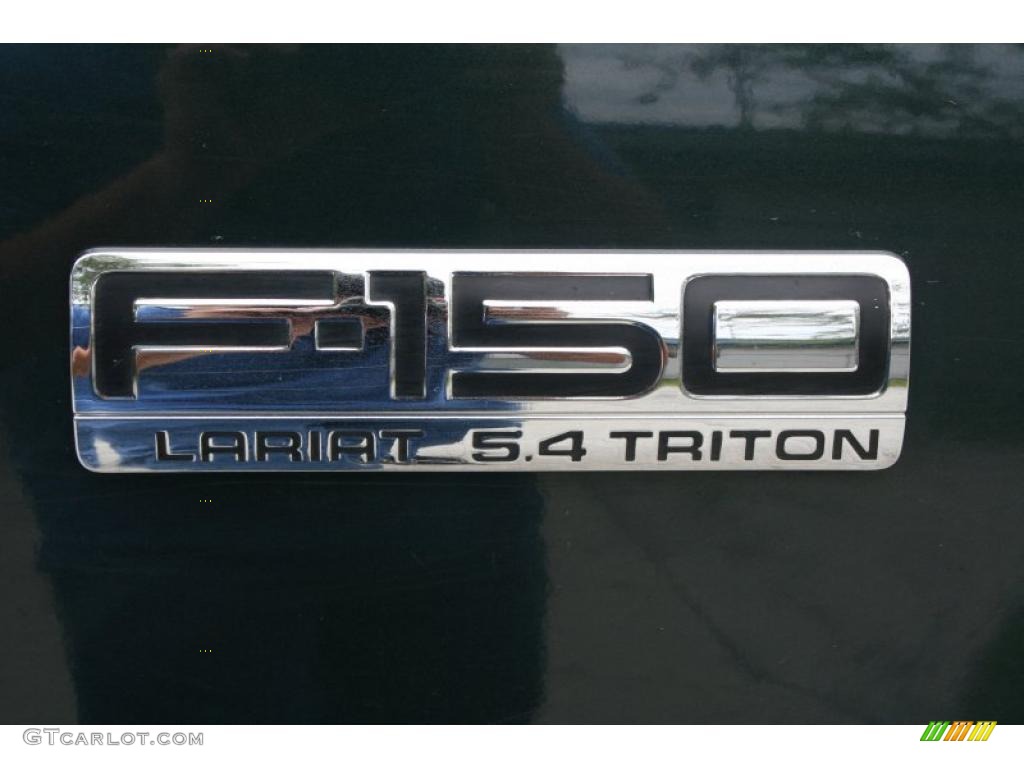 2004 F150 Lariat SuperCrew 4x4 - Aspen Green Metallic / Tan photo #82