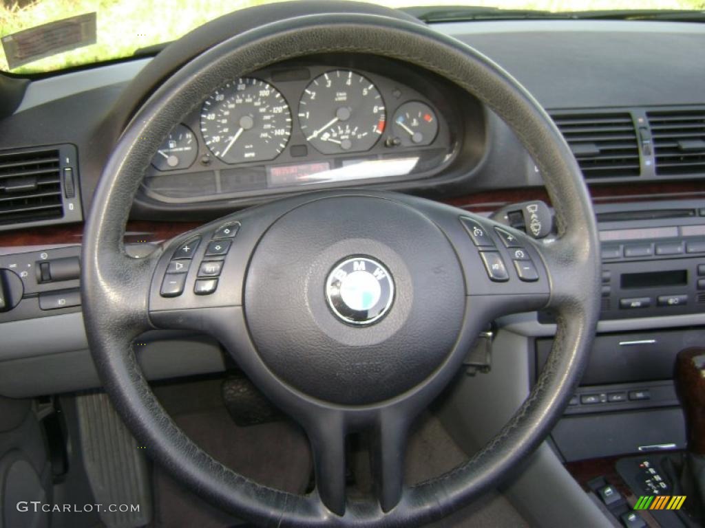 2004 3 Series 325i Convertible - Silver Grey Metallic / Grey photo #21