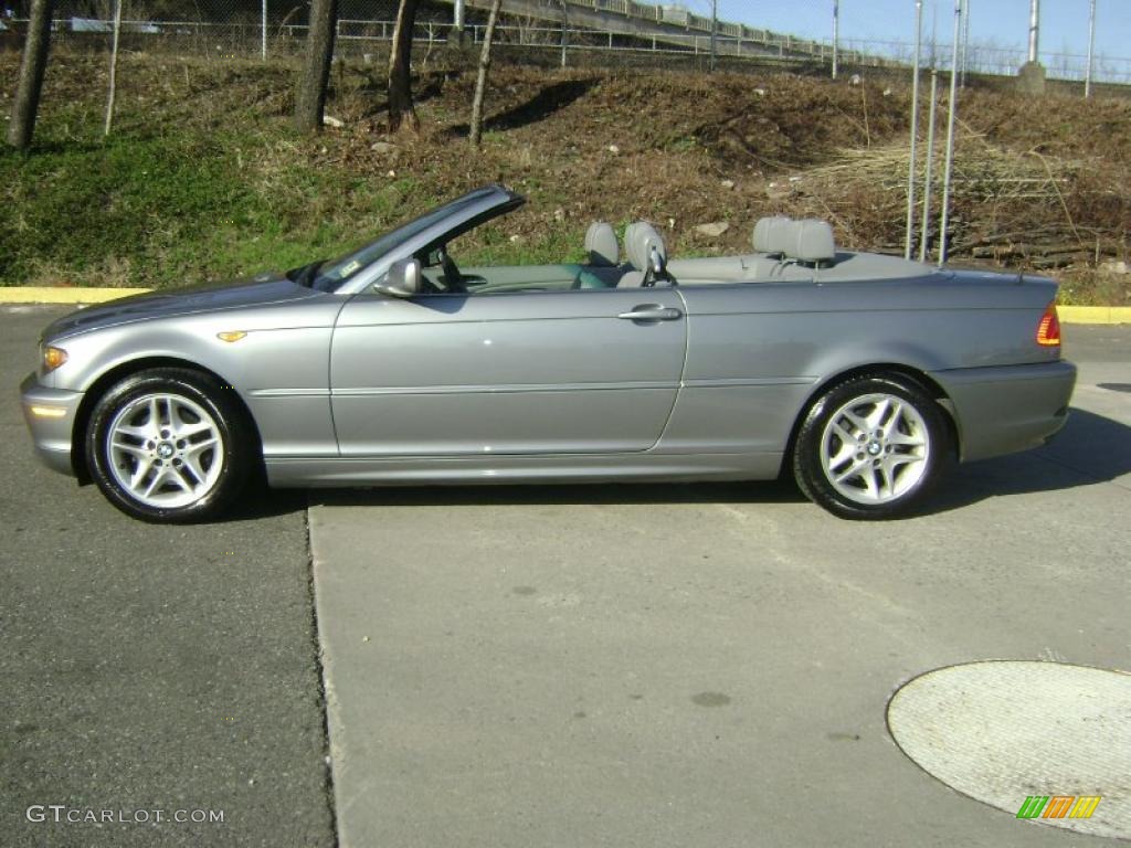 2004 3 Series 325i Convertible - Silver Grey Metallic / Grey photo #26