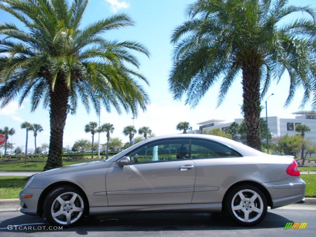 2006 CLK 500 Coupe - Pewter Metallic / Black photo #1